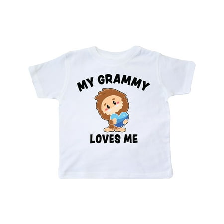 

Inktastic Cute Bigfoot My Grammy Loves Me Gift Toddler Boy Girl T-Shirt