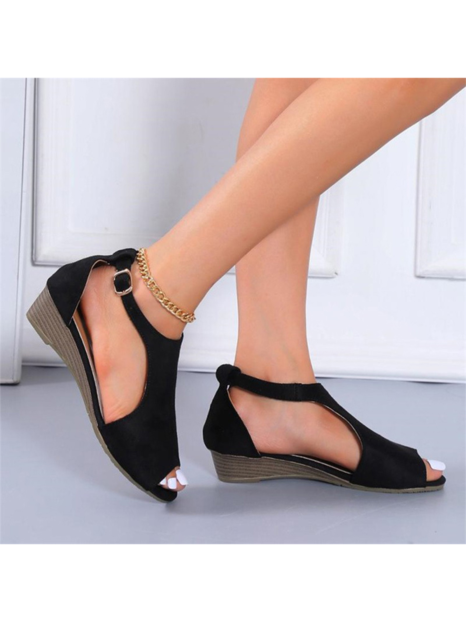 Avamo Lady Holiday Non Slip Wedge Heels 