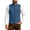 Blue, variant on Men's Oktoberfest Twill Vest, Traditional Bavarian Stand up Collar Sleeveless Waistcoat for Festival, Party and Stage Performance(/S)