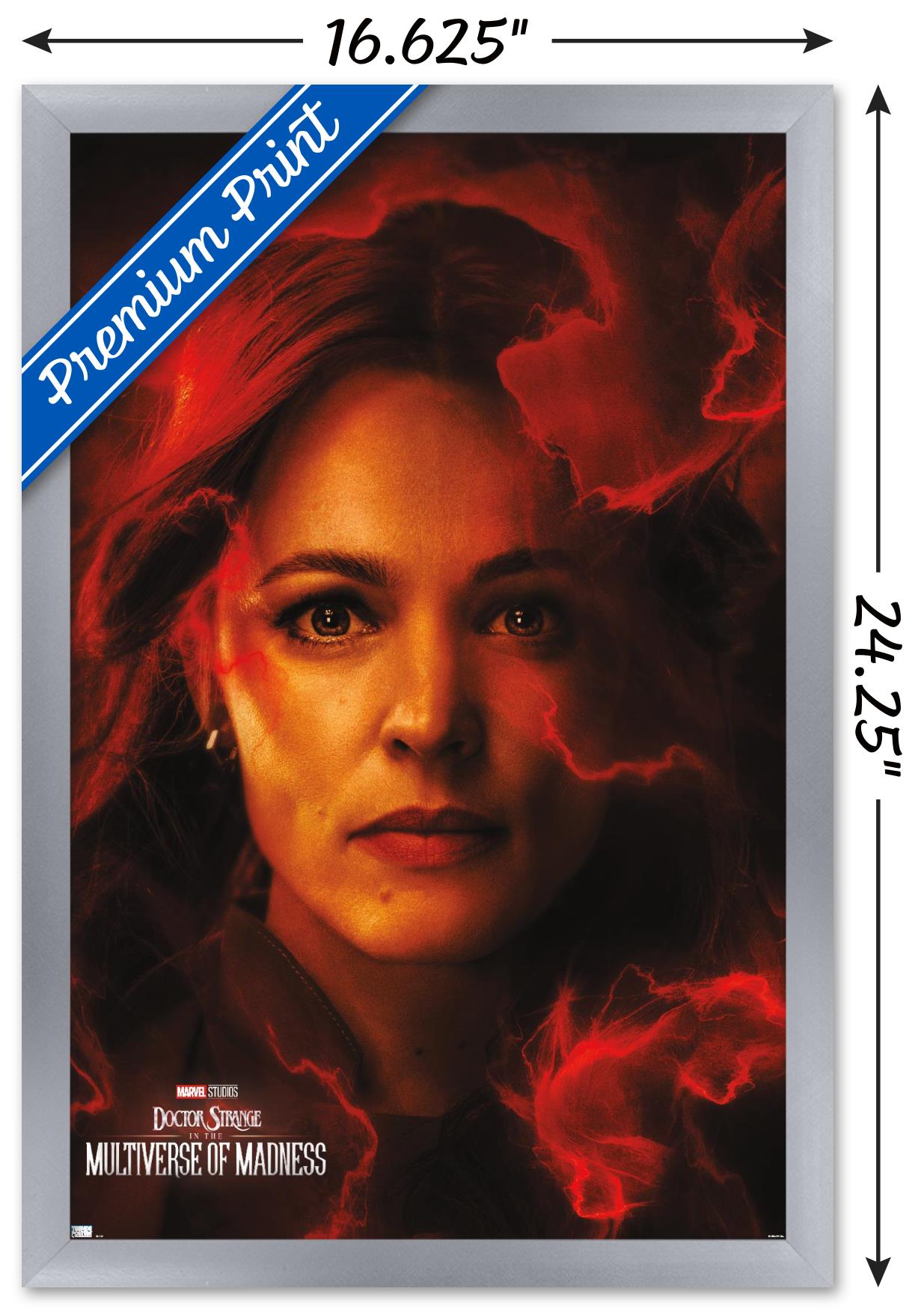 Marvel Doctor Strange in the Multiverse of Madness - Christine Palmer One Sheet Wall Poster, 14.725" x 22.375" Framed