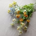 thumbnail image 6 of Farfi Artificial Flower Natural Vivid Everlasting Faux Silk Fake Wildflowers for Home (Cream Yellow), 6 of 13