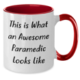 thumbnail image 2 of Funny Rescue Worker Gifts from Family to Graduating Rescue Worker, 'This Is What An Awesome Rescue Worker Looks Like' Two Tone Coffee Mug, Unique Graduation Gifts, 2 of 4