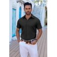thumbnail image 3 of COOFANDY Mens Short Sleeve Casual Button Down Shirts Summer Lightweight Shirt Business Casual Dress Shirt, 3 of 6