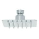 thumbnail image 1 of Regadera cuadrada 4", acero inox, sin brazo, cromo, Túbig Foset R-413S, 1 of 3