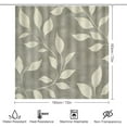 thumbnail image 2 of Bathroom Mat Set, Gray Leaf Damask Pattern Printed on Bathroom Shower Curtain Sets with Rugs, Perfect for Hotel Dorm Spa Home, 72 x 72 inches, 2 of 8