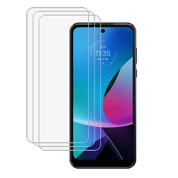 KIQ 3 Pack Regular Tempered Glass for Moto G Play (2023) XT2271