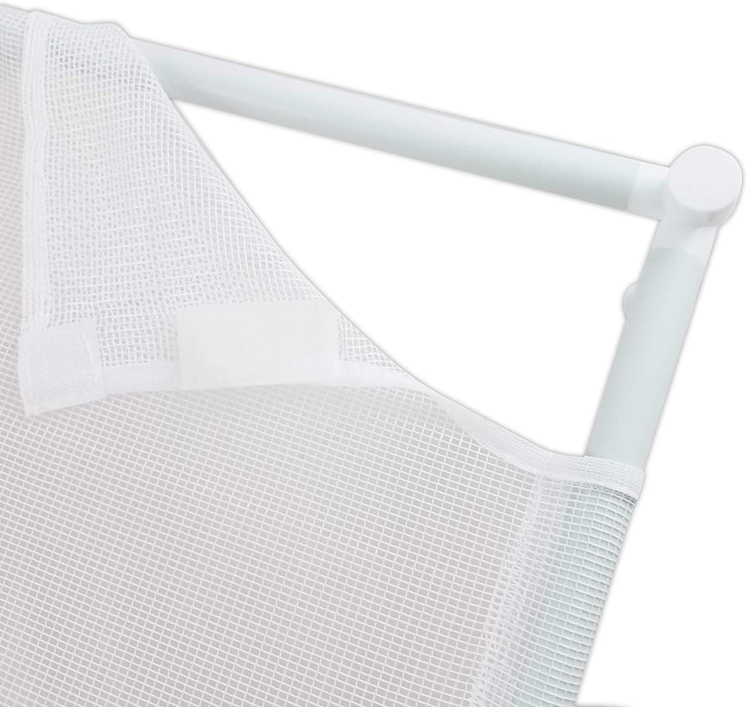 Homz Garment Drying Rack Mesh Netting Stackable 27" x 27" White Plastic F... 