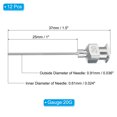 thumbnail image 2 of Unique Bargains 12 Pcs 20G 1 Inch Blunt Tip Dispensing Needle with Lure Lock for Refilling Liquid Inks Adhesives, 2 of 6