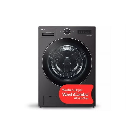 LG 5 Cu. Ft. Black Steel Electric All-in-One Washer Dryer Combo