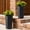 Black, variant on Noble House 2 Pack 21.7" Tall Round Planters, Modern Tapered Indoor Outdoor Flower Pots, Black