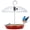 Red, variant on Kingsyard Adjustable Metal Wild Bird Platform Feeder with Clear Dome, 2.5 lb Capacity, Red