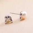 thumbnail image 2 of Pendientes de hoja de gato Pendientes de perlas Pendientes de plata de ley para mujeres Regalos conmemorativos de gatos Regalos de gatos para amantes de los gatos, 2 of 5