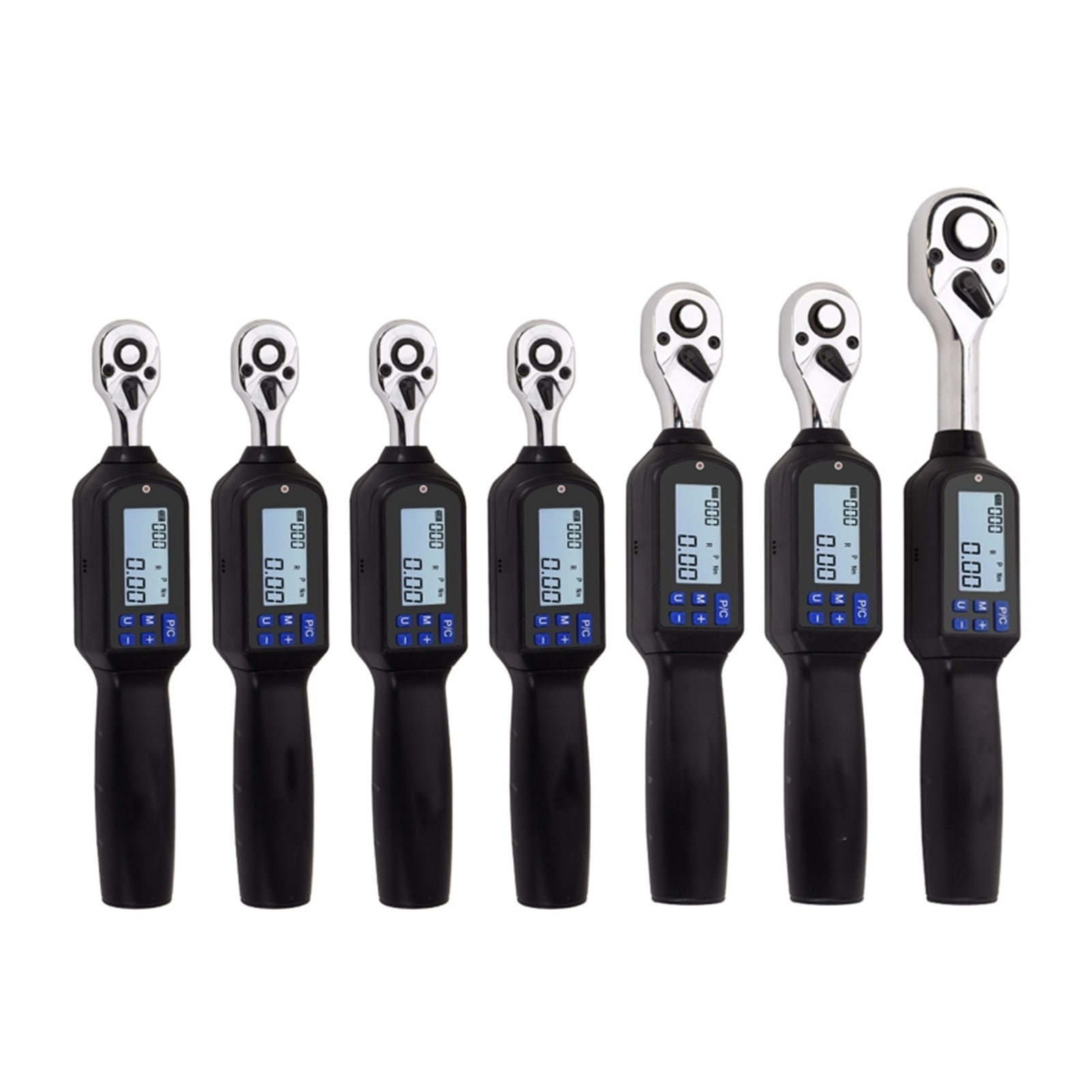 Digital Torque Wrench With Backlight Buzzer & LED Adjustable Wrench 4 Units ,Multifunctional