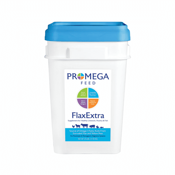 Promega Feed FlaxExtra Premium Flaxseed Livestock Feed Supplement 25lb