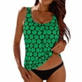thumbnail image 3 of ZJXFGS Women's Bikini Sets,2026 Retro Swimsuit Vacation Outfits Gothic Bathing Suit 2026 Summer Modest Swimwear Tummy Control High Waisted Bathing Suit Green 3XL, 3 of 9