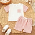 thumbnail image 4 of Gibobby Toddler Girls Clothes for 2t 3t Girls Cute Summer Short Sleeve T-Shirt Tops Shorts Clothes Sets Outfits Casual Elastic Shorts Summer 2Pcs T Shorts Set Dailywear,18-24 Months,Red, 4 of 9