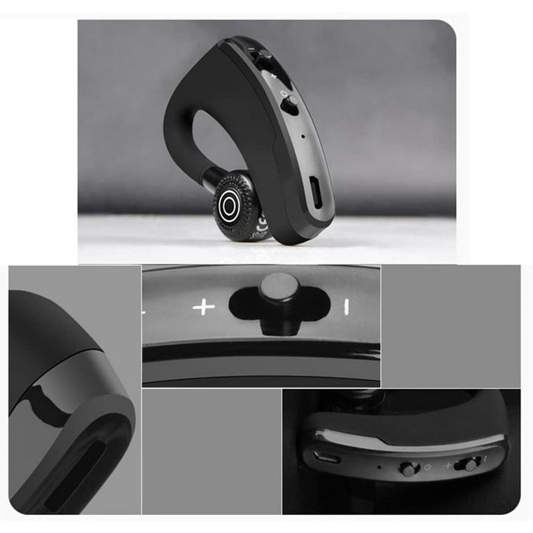 Wireless Headset with Mic Unmatched Comfy Wireless Earbud w 10 Hrs HiFi Sound Cell Phone Earpiece Hands Free Headphone Compatible with