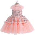 thumbnail image 1 of Vestido de lentejuelas para niñas Vestidos de princesa Vestido de tutú de encaje para niños-n, 1 of 5