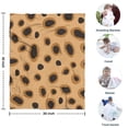 thumbnail image 4 of Beige and Black Of Leopard Print Blanket,Comfortable Soft Flannel Throw Blanket,All Season,Warm Lightweight Blankets for Sofa Bed Couch Living Room Chair,30"x40", 4 of 4