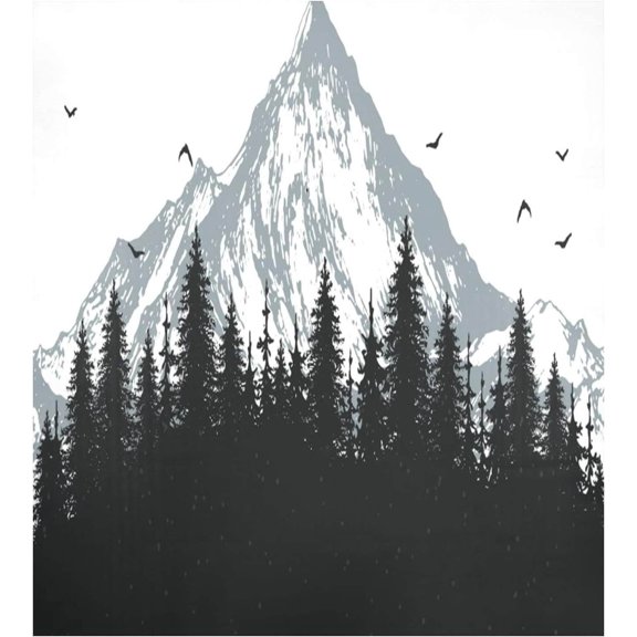 Coolnut Dishwasher Magnet Cover 23"Wx26"H ,Mountain and Forest Farmhouse Kitchen Dishwasher Cover Magnetic Appliance Covers Door Stickers for Kitchen Home Cabinet Decals