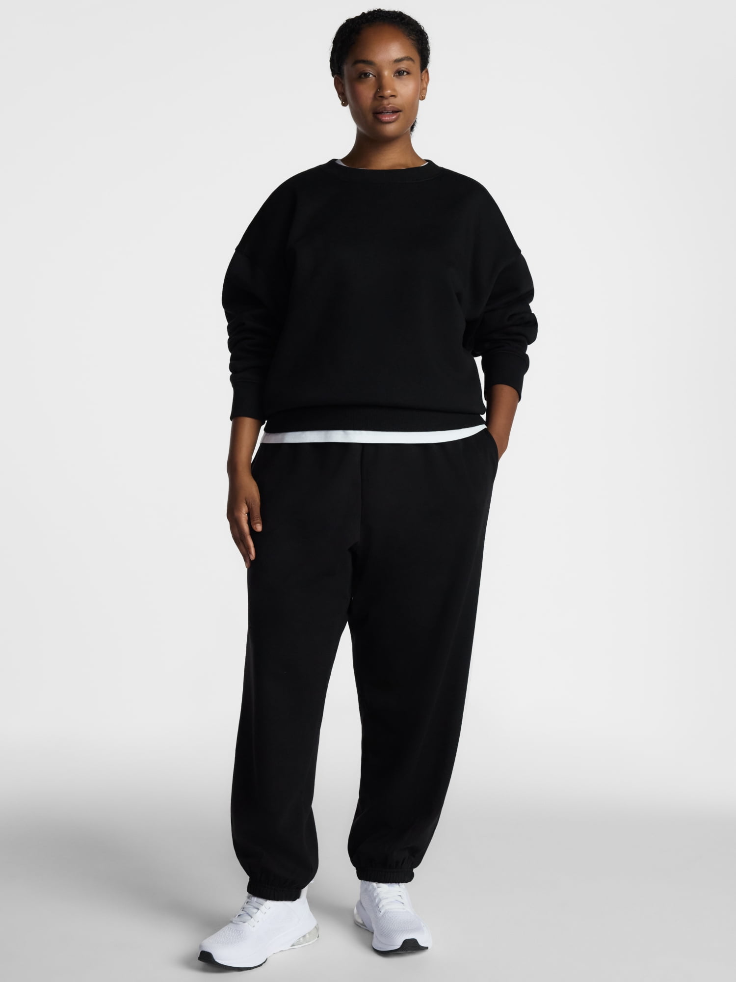 Athletic Works Women's and Women's Plus Super Soft Fleece Joggers, Sizes XS-4X