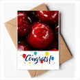thumbnail image 1 of Temperate Red Fruits Picture Cherry Wedding Cards Congratulations Greeting Envelopes, 1 of 3