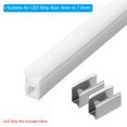 thumbnail image 4 of Unique Bargains LED Strip Clips, 60pcs Stainless Steel Mounting Brackets Fixing Clip for 6mm to 7.5mm LED Strip Lighting Cable, 4 of 7