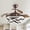 Brown, variant on Oaks Aura 42 Inch Retractable Dimmable LED Ceiling Fan Light Remote 3-Color 6-Speed Chandelier