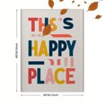 thumbnail image 3 of Qisvanset This Is Happy Place Canvas Wall Art 15.75x11.81 Inches, 3 of 8