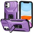 thumbnail image 1 of Funda para GANGXUN iPhone 11 - Soporte metálico, Función magnética, Morado, 1 of 5