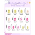thumbnail image 2 of Press on Nails EBANKU Kids, 78 unidades, flor de cubierta completa con pegamento, 2 of 7