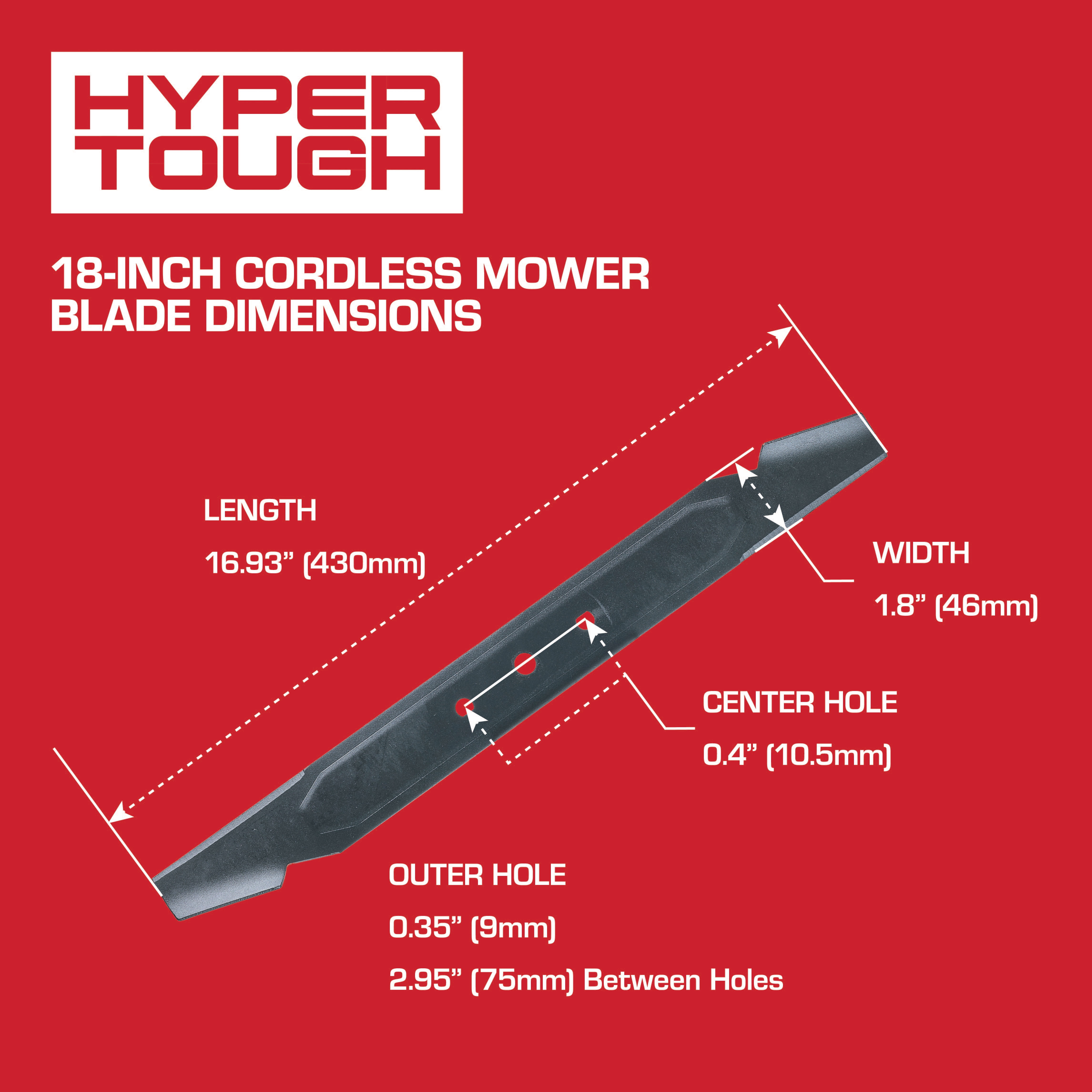 HYPER BLADE® THE BLADE HB01 Hyper Tough 18