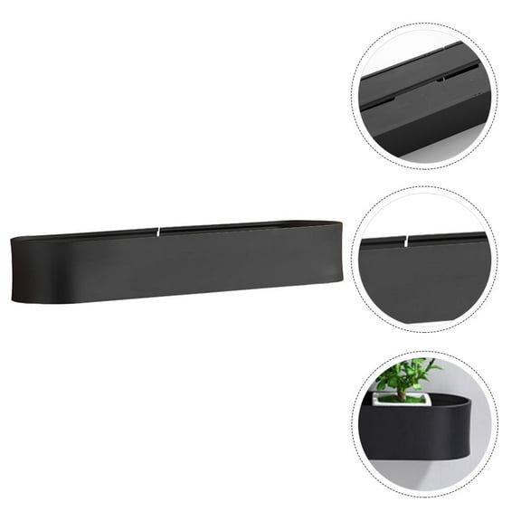 LEORX Wall Mounted Rack Toothbrush Cup Holder with Drainage Shelf for Bathroom and Kitchen Storage Black