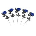 thumbnail image 1 of Decoración de de mesa de Halloween de rosas de poliéster para festival de interior azul Zulema flores de imitación de halloween, 1 of 8