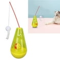 thumbnail image 3 of Teaser Cat Roly Poly Toy Cat Built in Bell Ball Interactive Snack Toy with Plush Mouse Cat Stick for Indoor Cats Kittens, 3 of 8