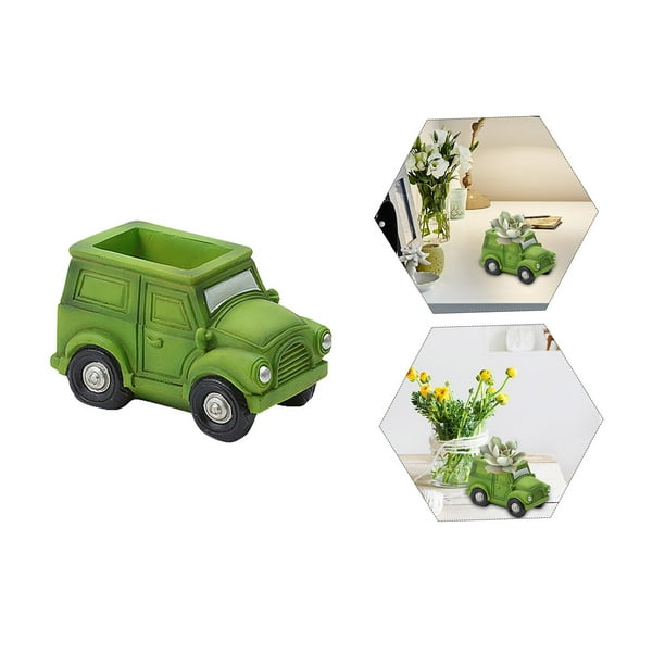 Mnycxen Home Furnishing Creative Succulent Cartoon Car Flower Pot Garden Decoration Walmart Com Walmart Com