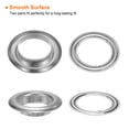 thumbnail image 4 of Kit de 20 ojales con arandelas de 20mm para cortinas, lonas, bolsas de cuero DIY, tono plateado, 4 of 6