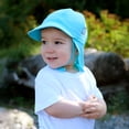 thumbnail image 5 of JAN & JUL Baby Sun-Hat with Neck Flap for Boys, Breathable Summer Cap for Swimming (Lagoon, Size S: 3-6m), 5 of 6