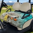 thumbnail image 2 of Pzuqiu Starfish Golf Cart Seat Covers Anti-slip Quilted Golf Cart Seat Covers, Washable, Suitable for Outdoor, Fit for EZGO Club Car, 2 of 7