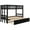 Espresso, variant on Dasun Twin over Pull-out Bunk Bed with Trundle Espresso