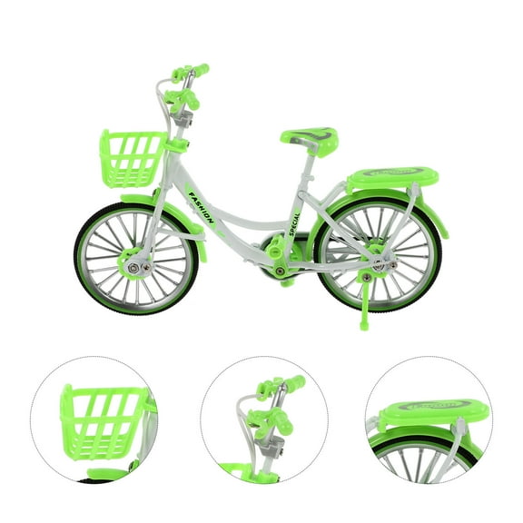 ifundom Miniature Green Mini Bike Model Toy Collectible 1 Piece for Kids and Adults