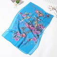 thumbnail image 3 of Yuanlong Winter Scarves Lady Lightweight floral Print Smooth Chiffon Scarf Capes Outing Neckwear Elegant Shawls One Size, 3 of 3