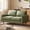 Green, variant on BedLuxury 68” Studio Loveseat Couch with Wide Armrests, Modern Small Sofa with Wood Legs for Small Space and Living Room, Black