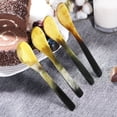 thumbnail image 2 of SHISUYAN 4Pcs Assorted Color Synthetic Ox Horn Coffee Spoon Set for Home Use with Smooth Polished Surface, 2 of 8