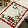 thumbnail image 5 of Christmas Placemats, Table Mats, Holiday Dining Decor, Set of 4 Spill-Proof Festive Christmas Placemats for Table, Home Living Room Decoration, Easy Clean, Ideal Gift for Family Gatherings, 5 of 8