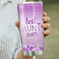 thumbnail image 2 of Aunt Tumbler Best Aunt Ever Gifts for Women‘s Day Birthday Christmas Mother''s Day Valentine''s Day Travel Mug Stainless Steel Tumbler 20 Oz, 2 of 6