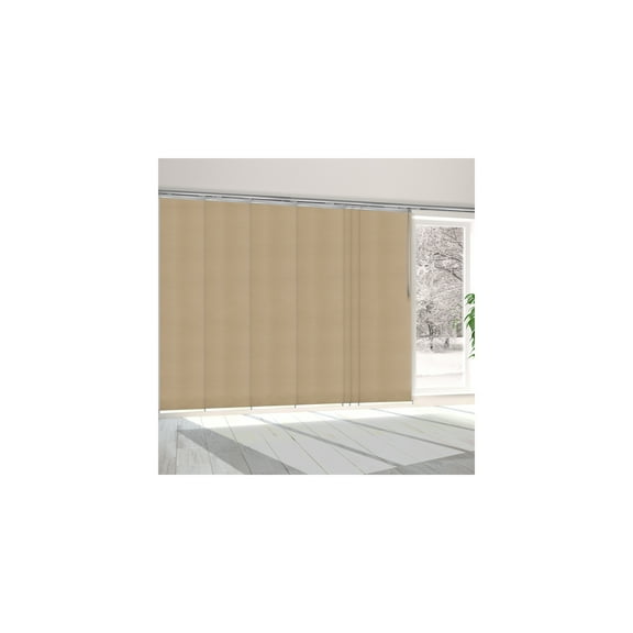 Modern Room Divider Panel Track SystemAdjustable Wall DecorSteel Partition for Home & Office, 153" Wide