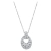Rhodium Plated Silver Pendant Women's Necklace 5005865