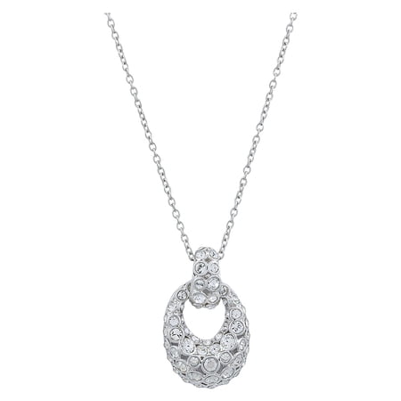 Rhodium Plated Silver Pendant Women's Necklace 5005865