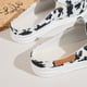 thumbnail image 4 of Sonducket Pantuflas de lona cómodas para mujer de 2 piezas con parte inferior antideslizante, zuecos y mulas de tela suave y cómoda para mujer Calzado vaca 36.1, 4 of 6